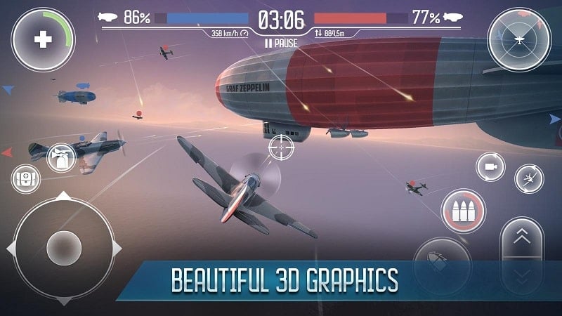 Sky Baron: War of Nations 1.2.0 (Unlimited money, unlocked VIP, anticheat)