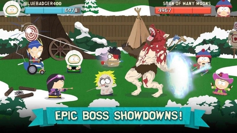 South Park 5.3.7 (God mode, onehit, unlimited mana)