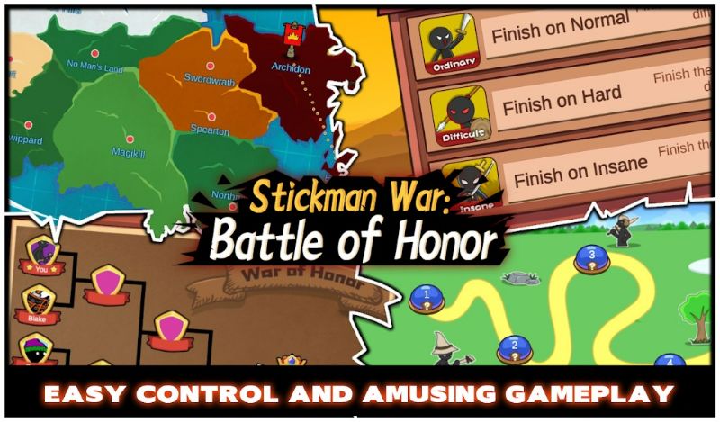 Stickman War: Battle of Honor 1.1.2 (Unlimited money)