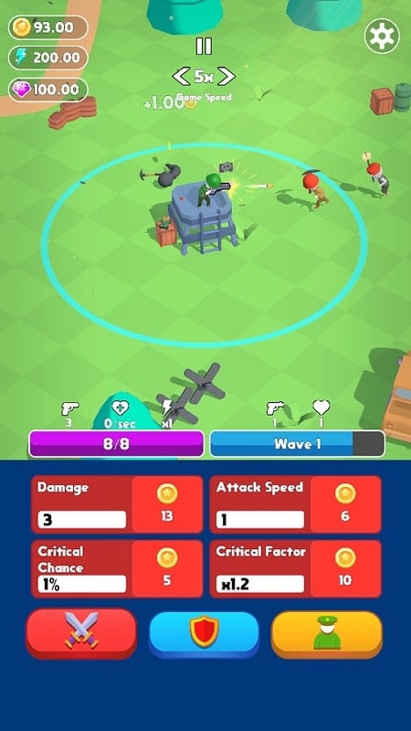 Tower Hero Idle 0.3.0 (Menu/Add Money)