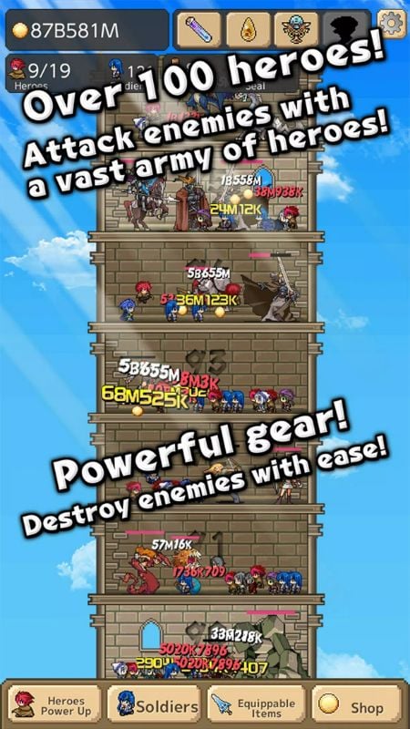 Tower of Hero 2.3.1 (Unlimited Gold/Diamond)