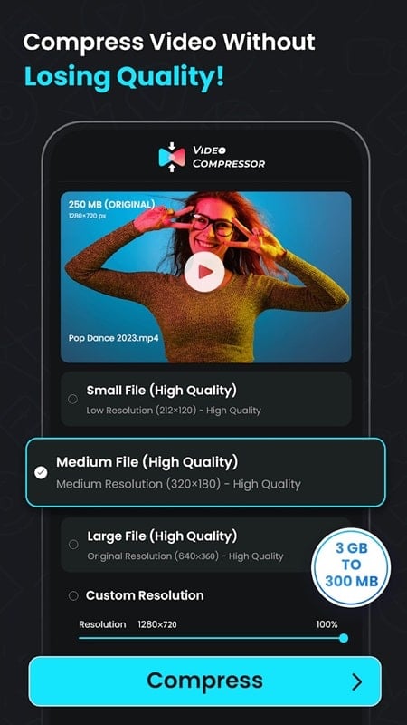 Video Compressor – Reduce Size 3.1.0 (Unlocked Premium)