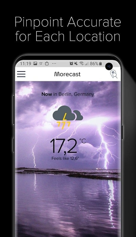 Weather & Radar – Morecast 4.1.35 (Premium Unlocked)