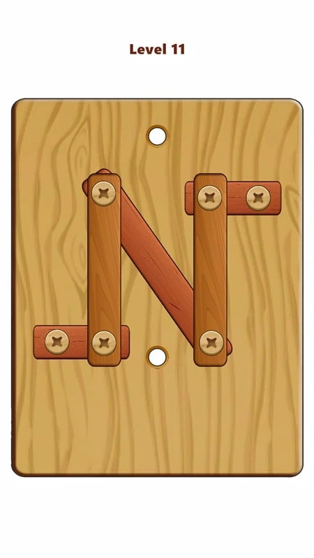 Wood Nuts & Bolts Puzzle 10.3 (Unlimited coins)