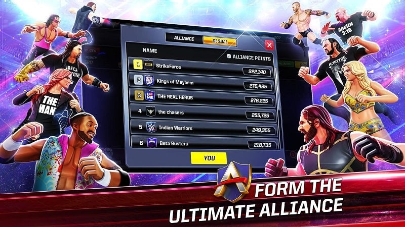 WWE Mayhem 1.85.125 (Menu, Unlimited money/Damage, Defense multiplier)