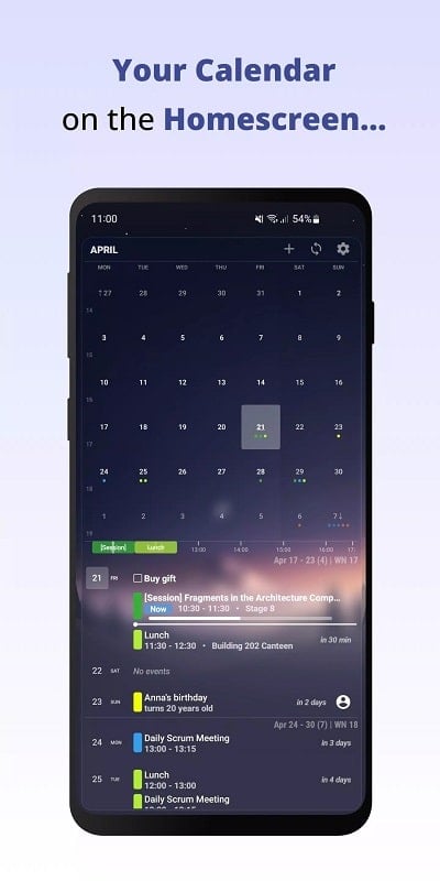 Your Calendar Widget 1.64.3 (Unlocked Pro)