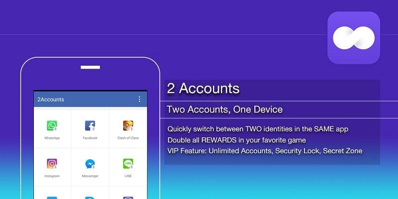 2Accounts 4.4.1 (Unlocked VIP)