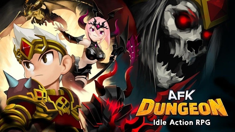 AFK Dungeon 1.1.53 (Menu, Damage/Defense Multiplier)