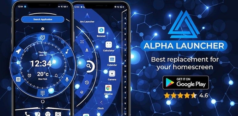 Alpha Hybrid Launcher 4D theme 14.6