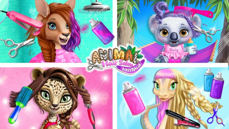 Animal Hair Salon Australia 8.0.10201 (Menu/Unlimited Currency)