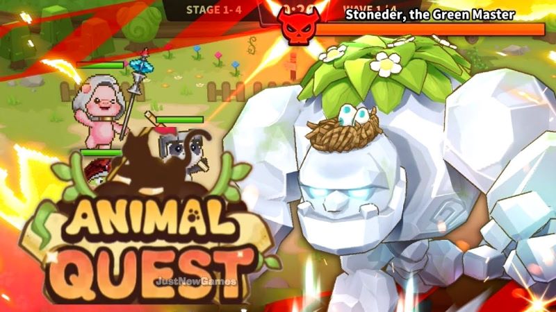 Animal Quest: Idle RPG 0.0.22 (Menu/Dumb enemy/Unlimited Skill)