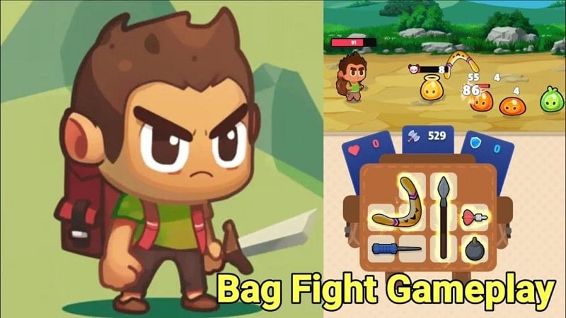 Bag Fight 1.8.4 (Menu/God mode/Dumb enemy/Free rewards)