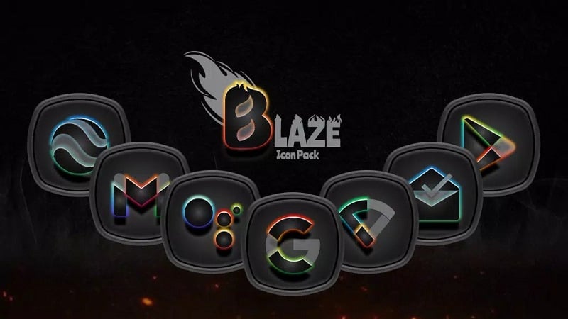 Blaze Dark Icon Pack 3.0.6 (N/A)