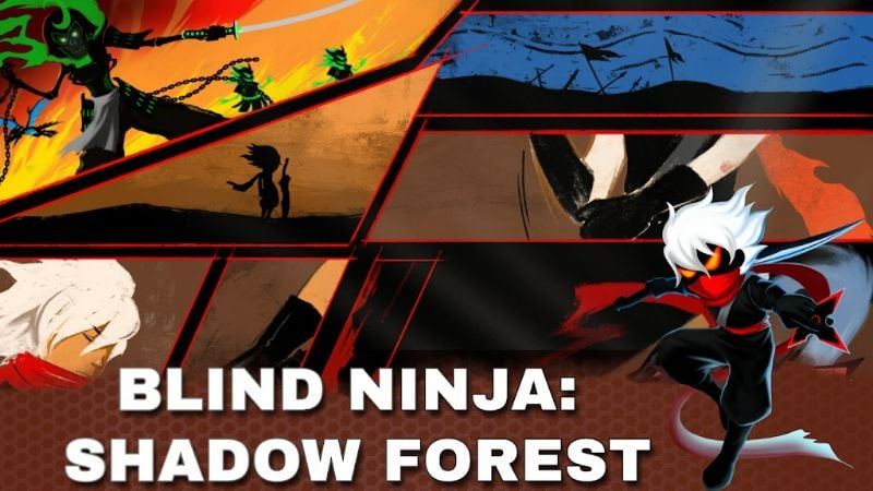 Blind Ninja: Shadow Forest 1 (Menu/God mode/Dumb enemy)