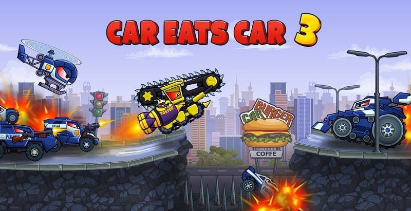 Car Eats Car 3 3.3.857 (Unlimited gas, Crytals)