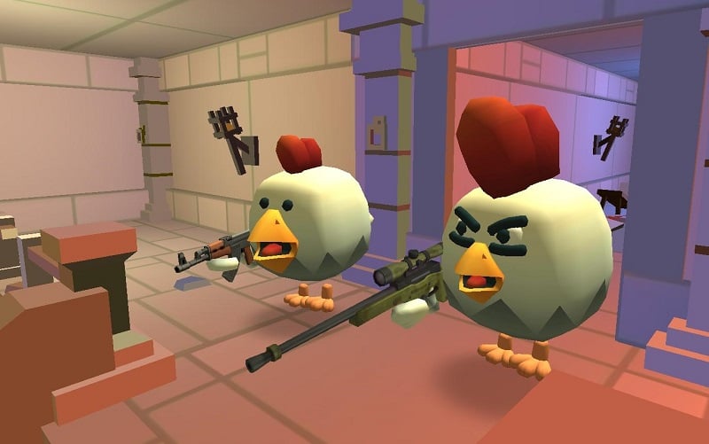 Chicken Gun 4.4.03 (Unlimited money/God mode/Level/Antiban)