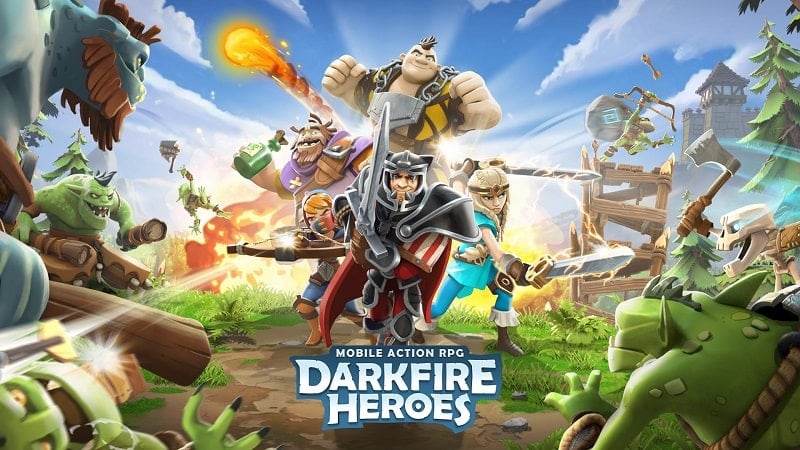 Darkfire Heroes 1.28.2 (Menu/Spell, Mana, God mode, Damage x10)