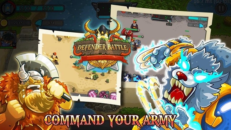 Defender Battle 1.3 (Menu, Unlimited money/Energy/Damage multipier/God mode/Weak enemy)