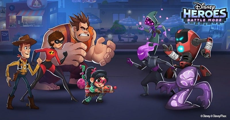 Disney Heroes: Battle Mode 6.8 (Unlimited skills/Freeze enemy)