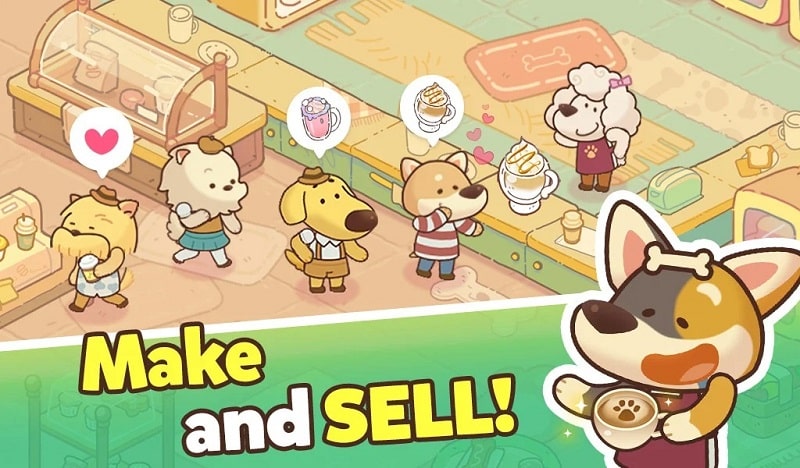 Dog Cafe Tycoon 1.0.26 (Unlimited Money)