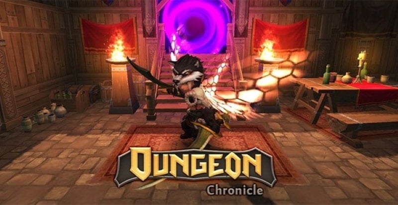 Dungeon Chronicle 3.19 (Menu/God mode/One hit)