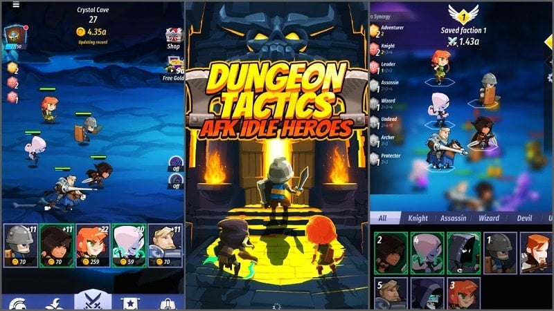 Dungeon Tactics: AFK Heroes 1.4.0 (Unlimited money)