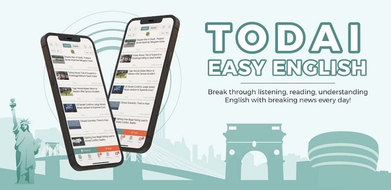 Easy English News: TODAI 2.2.1 (Unlocked Premium)