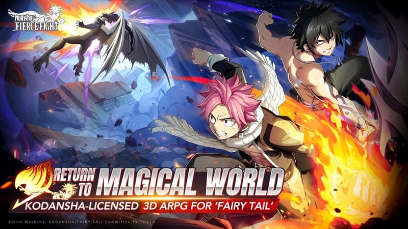 FAIRY TAIL 2.3.0.13 (Menu/Damage, Defense multiplier/Dumb Enemy)