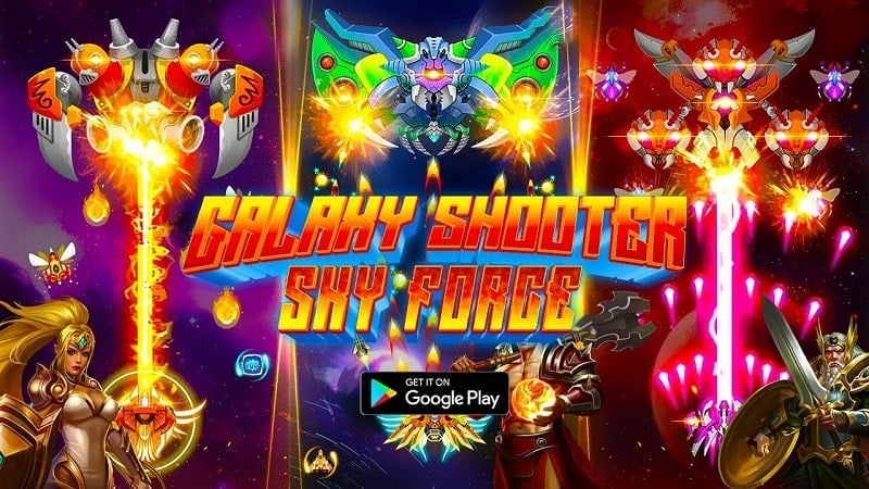 Galaxy Shooter Sky Force 120.20231026 (Unlimited money/God mode)