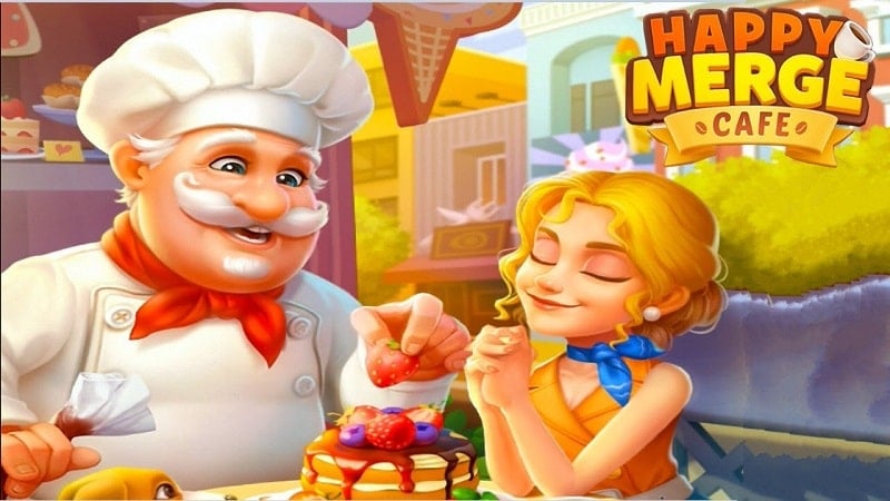 Happy Merge Cafe 1.0.49 (Unlimited money)