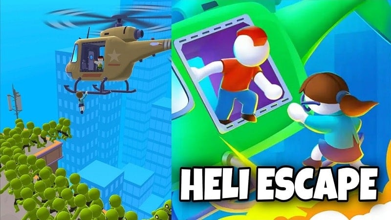 Helicopter Escape 3D 1.18.2 (Unlimited money/Unlocked weapons, skins)