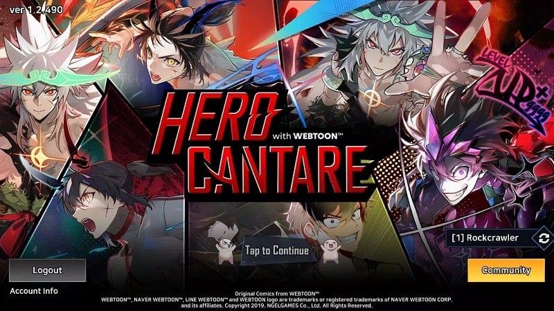 Hero Cantare with WEBTOON 1.2.389 (Menu/Damage/Defense Multiplier)