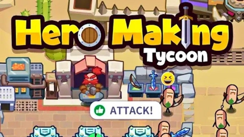 Hero Making Tycoon 2.2.5 (Free shopping/Attack multiplier)