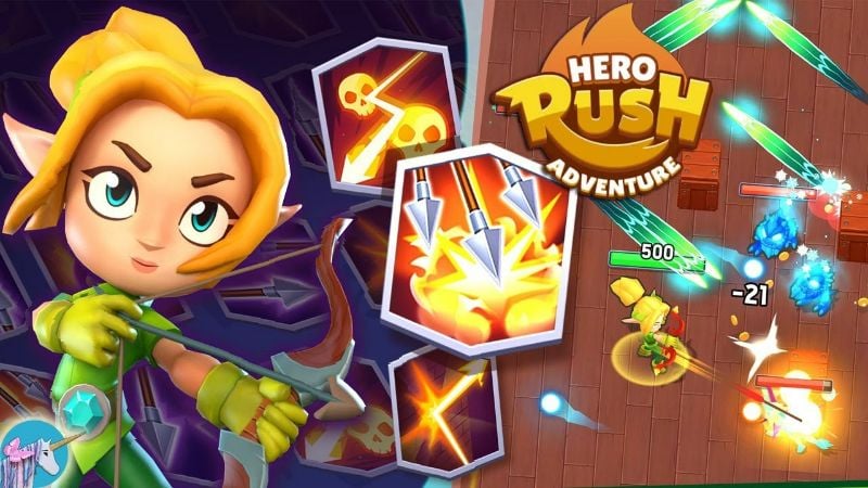 Hero Rush: Adventure RPG 0.36.10 (Menu/God mode)