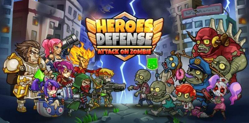 Heroes Defense: Attack Zombie 1.0.7 (Unlimited Heroes, Free Bonuses)