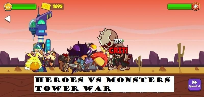 Heroes vs Monsters: Tower War 1.0.21 (Unlimited money, blue box)