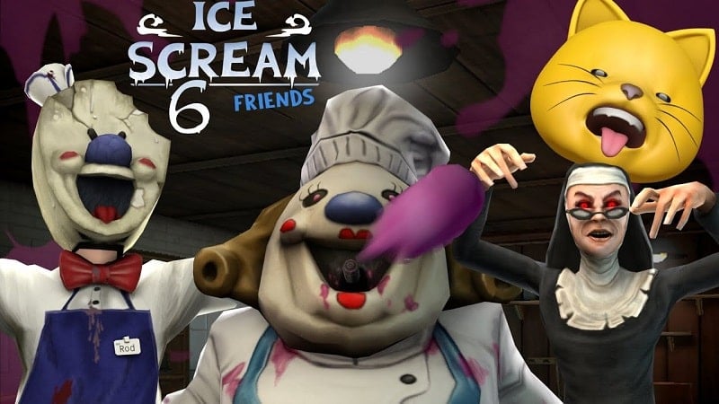 Ice Scream 6 Friends: Charlie 1.2.8 (Menu, Unlimited traps, ammo)