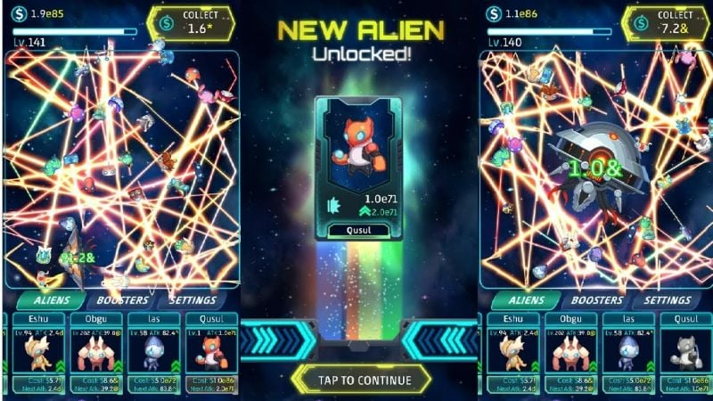 Idle Alien 127 (Unlimited Boosters)