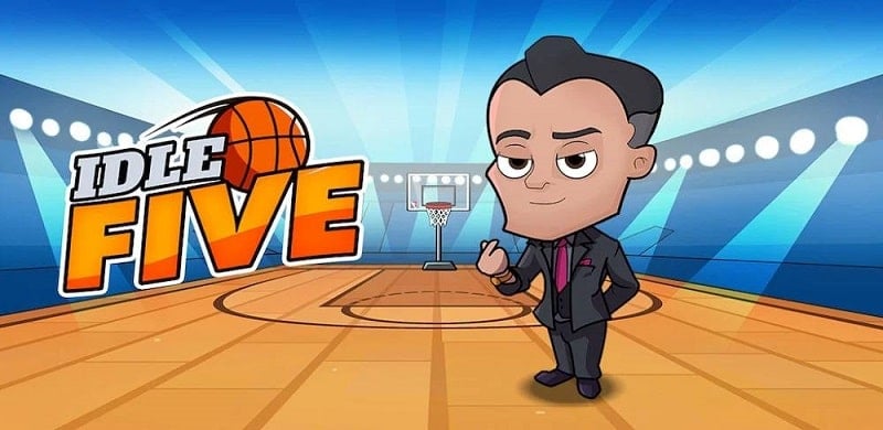 Idle Five Basketball Tycoon 1.40.2 (Menu, Money/Attack speed)