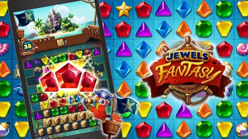 Jewels Fantasy: Quest Temple 2.2.3 (Auto win)