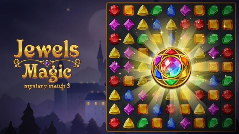 Jewels Magic: Mystery Match3 25.0110.00 (Auto clear Stage)