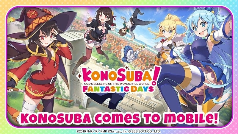 KonoSuba: Fantastic Days 4.11.5 (Menu/Damage, defense multipliers/God mode)