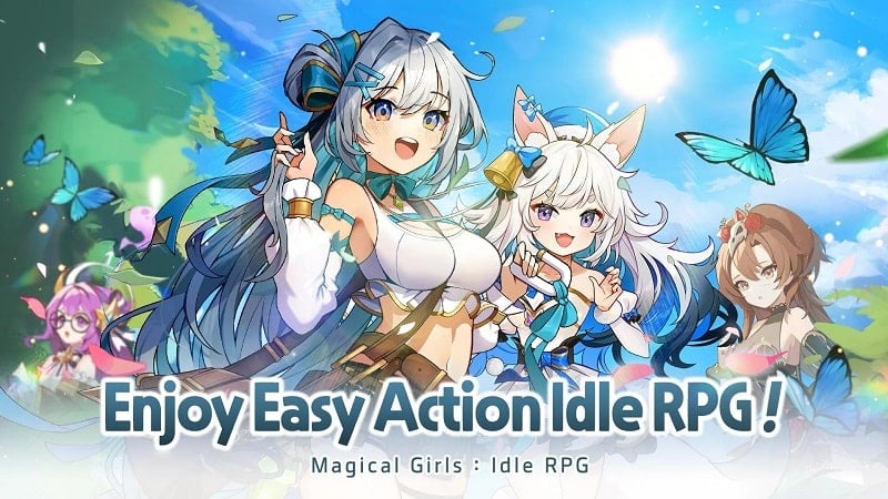 Magical Girls Idle 1.8.1 (Menu/Dumb enemy/Unlimited Skill)