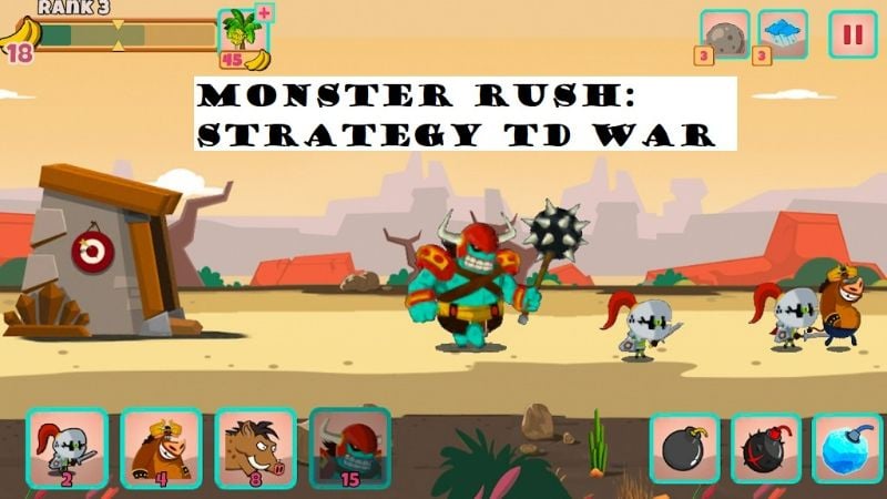 Monster Rush: Strategy TD war 2.0 (Free upgrade)