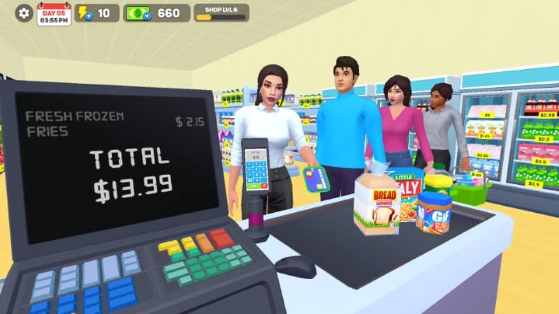 My Supermarket Simulator 3D 1.6.51 (Unlimited money/Energy)