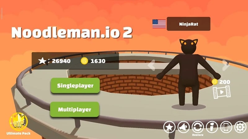 Noodleman.io 2 5.5 (Unlimited money/High score)