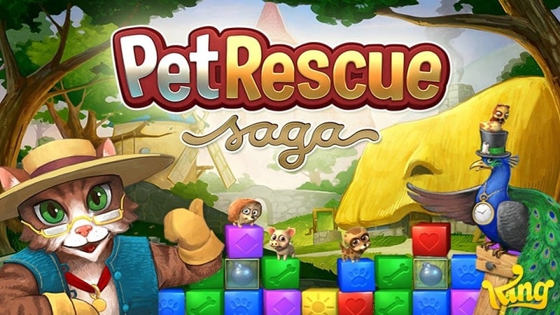 Pet Rescue Saga 3.12.1.0 (Menu/Unlimited Boosters, Lives)