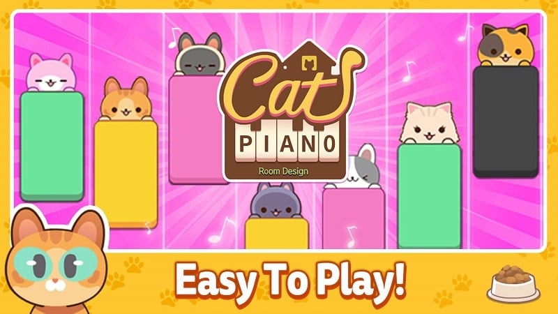 Piano Cat Tiles – Room Design 1.3.0 (Unlimited diamonds)