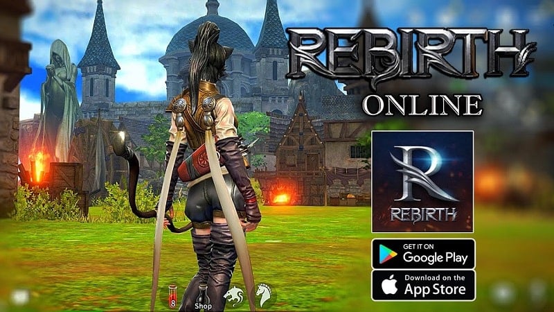 Rebirth Online 1.00.0217 (Menu/Attack all targets, attack rate, fast movement)