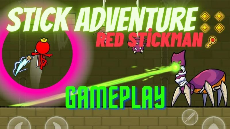 Red Stickman: Stick Adventure 2.7.9 (Unlimited money, skins)